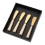 IN7121 - Maple Wood Spreaders S/4, Tumbled Gold
