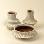 IN9244 - Stria Stoneware Vase
