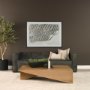 71334 - West Light Brown Oak Wood Rectangular Coffee Table
