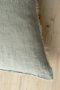 IN7075 - Lina 24x24 Linen Pillow Flint Grey Cover w/Filler