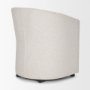 71271 - Sondra Cream Performance Fabric Upholstered Club Dining Chair