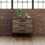 69569 - Alvin 34.5L x 21.5W x 30.0H Wood W/Metal Framing Accent Cabinet 