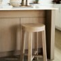 68211 - Brahma 30" Total Height White Washed Wood Stool