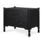 71306 - Phil Black Wood 2 Drawer Accent Cabinet