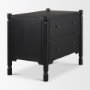 71306 - Phil Black Wood 2 Drawer Accent Cabinet