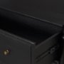 71306 - Phil Black Wood 2 Drawer Accent Cabinet