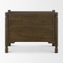 71305 - Phil Dark Brown Wood 2 Drawer Accent Cabinet