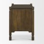 71305 - Phil Dark Brown Wood 2 Drawer Accent Cabinet