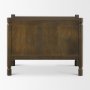 71305 - Phil Dark Brown Wood 2 Drawer Accent Cabinet