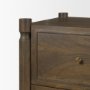 71305 - Phil Dark Brown Wood 2 Drawer Accent Cabinet
