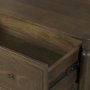 71305 - Phil Dark Brown Wood 2 Drawer Accent Cabinet