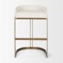 69456V - Hollyfield Cream Fabric Seat W/ Gold Metal Base Bar Stool