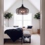 67308 - Camila (40"x31") Black Metal Mesh-Style Four Bulb Chandelier 