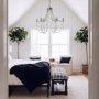 70047 - Selma White Wood Bead and Metal Chandelier