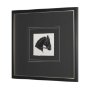 16205 - Equestrian Etching IV by Mercana Studio Hand-Embellished Textured Framed Artwork Matted under Glass