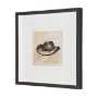 16221 - Cowboy by Mercana Studio Hand-Embellished Textured Framed Artwork Matted under Glass