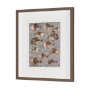 16195 - Fish Pattern I by Mercana Studio Hand-Embellished Textured Framed Artwork Matted under Glass