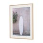 16257 - White Surfboard by Shot By Clint Framed Photo Print Matted under Glass