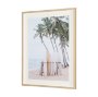 16264 - Tropical Surfboards On Beach by Andreas Magnusso Framed Photo Print Matted under Glass