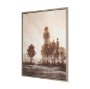102830-FL - Quiet Horizon I by Mercana Studio Hand-Embellished Textured Framed Canvas Artwork