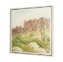 102809-FL - Cactus Country I by Mercana Studio Hand-Embellished Textured Framed Canvas Artwork