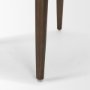 71246 - Abbie Curved Back Oatmeal Fabric Armless Dining Chair