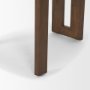 71258 - Tribeca Curve Open Back Mocha Fabric Tripod Frame Dining Chair