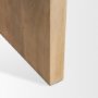 69914 - Bianca Wood and Marble Accent Table