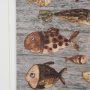 16196 - Fish Pattern II by Mercana Studio Hand-Embellished Textured Framed Artwork Matted under Glass