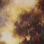 16214 - Golden Quiet I by Mercana Studio Hand-Embellished Textured Framed Artwork Matted under Glass