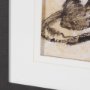 16217 - "Hat Trick" by Mercana Studio Hand-Embellished Textured Framed Artwork Matted under Glass