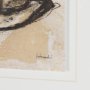 16218 - Fedora by Mercana Studio Hand-Embellished Textured Framed Artwork Matted under Glass
