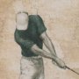 16247 - Golf Swing II by Mercana Studio Hand-Embellished Framed Artwork Matted under Glass