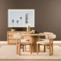 71341-AB - Siena 42" Round Travertine Pedestal Dining Table