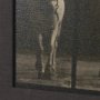 102795-FL - Walking Free by Eadweard Muybridge Textured Framed CanvasPhoto Print