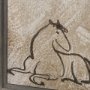 102838-FL - Buckskin by Mercana Studio Hand-Embellished Textured Framed Canvas Artwork