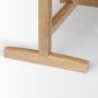 69956-AB - Viktor 94"L Light Brown Solid Wood Dining Table