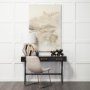 68316 - Sawyer I Beige Fabric Seat Gold Metal Frame Dining Chair 
