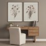 69615 - Damon 20.5L x 27.2W x 31.3H Fully Upholstered Cream-Toned Fabric Dining Chair on Casters