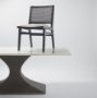 69828 - Wynn 20.5L x 24.6W x 34.1H Beige Fabric W/Black Wood Dining Chair