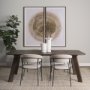 70247 - Carolyn Dining Chair w/ Oatmeal Fabric & Matte Black Metal 