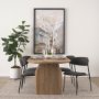 70253 - Corey Dining Chair w/ Gray Fabric & Matte Black Metal