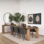 70255 - Shannon Dining Chair w/ Gray Fabric & Matte Black Metal