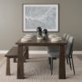 70260 - Eve Dining Chair w/ Gray Fabric & Matte Black Metal