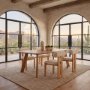 71055-AB - Welborn 72" Light Brown Wood Rectangular Dining Table