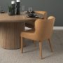 71253 - Nolan Slope Tan Leather Dining Chair