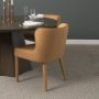 71253 - Nolan Slope Tan Leather Dining Chair