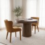 71254 - Nolan Slope Rust Chenille Dining Chair