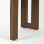 71314 - Tribeca Curve Open Back Cream and Dark Brown Tripod Frame Dining Chair