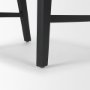 71315 - Reid Framed Black Cane Black Leather Dining Chair